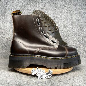 Dr. Martens Sinclair Leather Platform Zip Boot Size 13 Men Brown